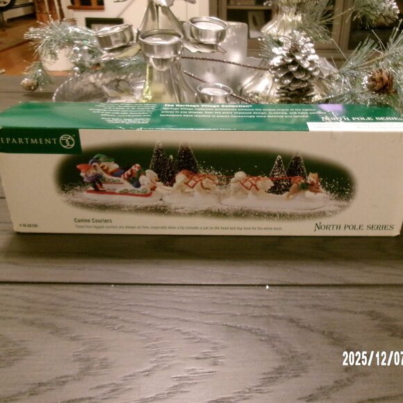 Dept Department 56 North Pole Series Canine Couriers Christmas Dog Sled 56706 - Picture 1 of 9
